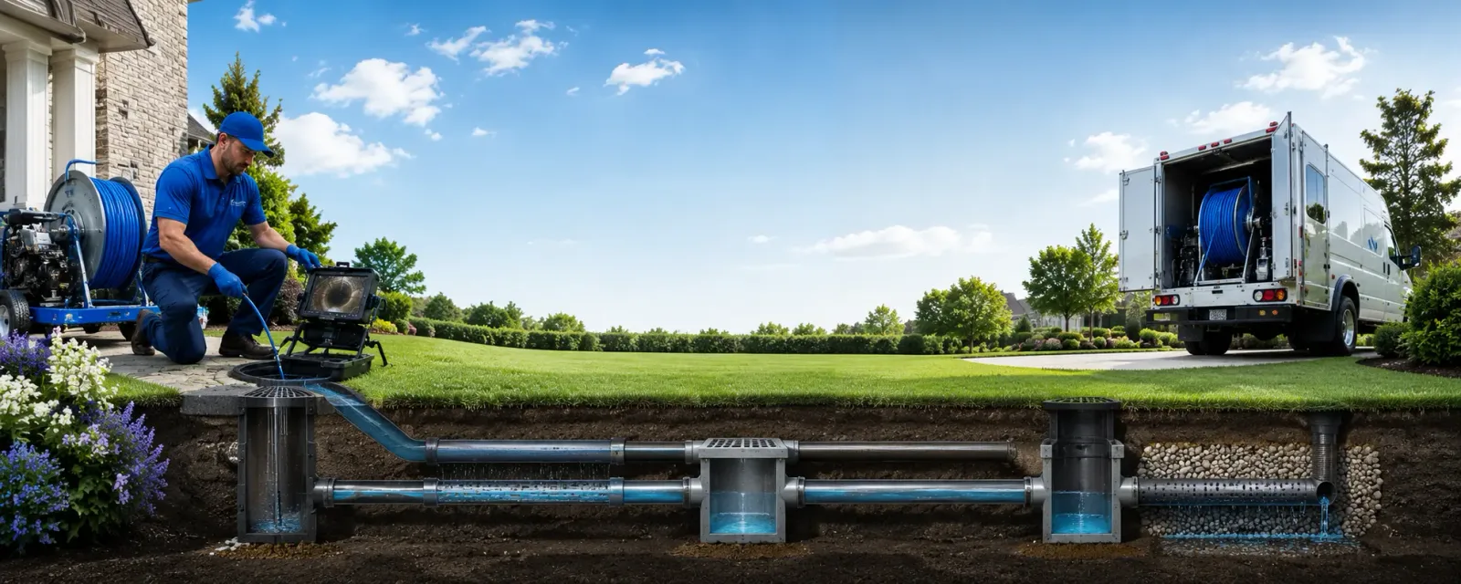 Outdoor drain cleaning information for Thurston, OH